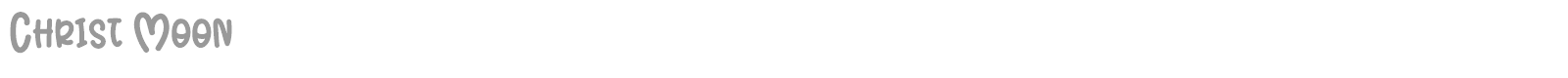 Christ Moon font preview